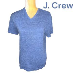 J crew simply cute denim blue vneck T-shirt